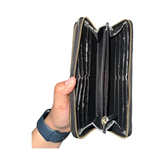 COACH Black Leather Wristlet | USED - Picture 5 of 8